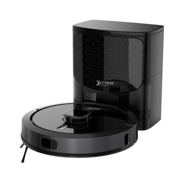 Robô Aspirador Passa Pano - 5 Modos de Limpeza, Base 2 em 1, Mapeamento 3D, 127v Preto
